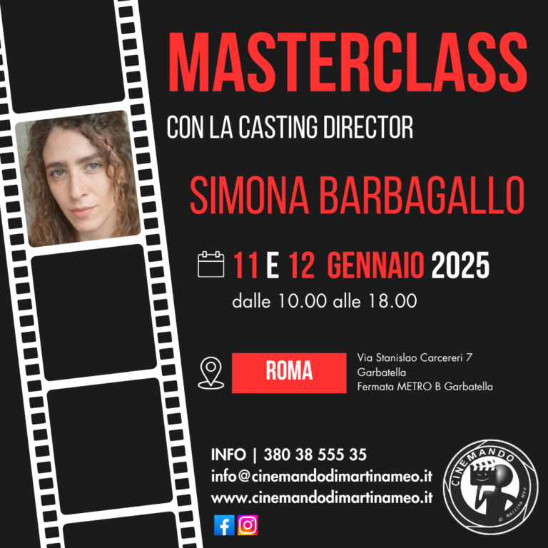 Masterclass con la Casting Director simona barbagallo